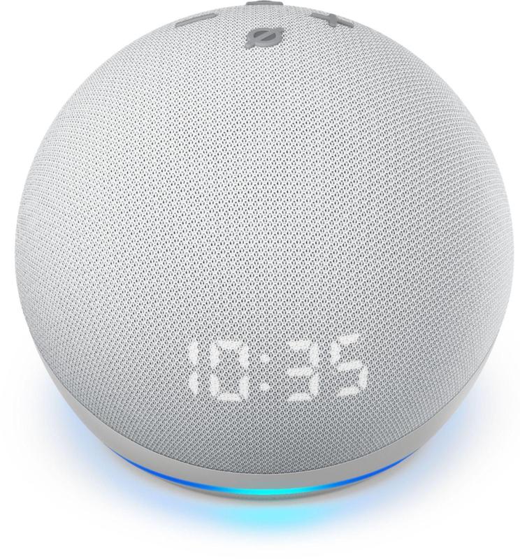 Echo dot 4 com relógio - Alexa echo dot 4 Amazon - Alexa echo dot